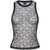 Pinko Pinko Love Birds-Jacquard Mesh Tank Top Black