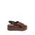 LA ROSE La Rose Maui Platform Wooden Sandal CAOBA