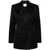 forte_forte Forte_Forte Blazer In Viscose And Wool With Shiny Lapels Black