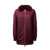 LA ROSE La Rose Bomber Lungo Mu In Pelle Montone Bordeaux 