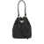 Prada Prada Mini Crystal-Embellished Satin Bucket Bag Black