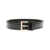 Prada Prada Logo-Plaque Patent Leather Belt Black