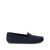 Prada Prada Triangle-Logo Suede Driving Loafers Blue