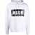 MSGM Msgm Logo-Print Cotton Hoodie GREY