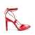 THE ATTICO The Attico Adele 105Mm Lace-Up Sandals RED