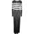 Jean Paul Gaultier Jean Paul Gaultier Transparent Viscose Mariniere Long Dress With Intarcia Signature Clothing Black