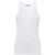 THE ATTICO The Attico Rhinestone-Embellished Cotton Tank Top WHITE/CRYSTAL