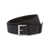 Prada Prada Triangle-Logo Leather Belt Black