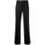 Blumarine Blumarine Crystal-Button Straight-Trousers Black