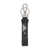 Prada Prada Triangle-Logo Leather Keychain Black