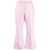 MSGM Msgm Pressed-Crease Cotton Tailored Trousers PINK