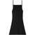 COURRÈGES Courrèges Short Ribbed Viscose Dress With Embroidered Logo Black