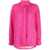 MSGM Msgm Long-Sleeve Frayed-Edge Shirt HOT PINK