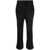 MSGM Msgm Pressed-Crease High-Waisted Trousers Black