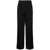 MSGM Msgm Wide-Leg High-Waist Trousers Black