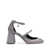 MSGM Msgm Logo-Charm 90Mm Glitter Pumps SILVER