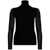 D.EXTERIOR D.Exterior Black Semi-Sheer Turtleneck Top Black