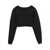 Saint Laurent Saint Laurent Sweat Cropped Molleton Clothing Black