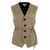 Bottega Veneta Bottega Veneta Prince Of Wales Checked Wool Vest Beige