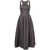 Philosophy Philosophy Di Lorenzo Serafini Square Neck Pleated Midi Dress GREY