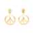 Moschino Moschino Peace And Love Earrings Gold