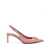 Dolce & Gabbana Pink Slingback With Metallic Logo In Patent Leather Woman PINK