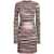 MISSONI BEACHWEAR Missoni Striped Short Dress POWDER