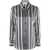 Fendi Fendi Silk Striped Shirt Black