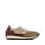 Hogan Hogan Suede Calf Leather Sneakers With Lettering BEIGE E MARRONE