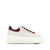 Hogan Hogan H-Stripes Calf Leather Sneakers With Brown Heel BIANCO E MARRONE