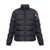 Moncler Moncler Short Solayan Down Jacket In Goose Down With Stripes BLUE