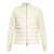 Moncler Moncler Creamy White Down Jacket With Inserts WHITE