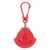 Moncler Moncler Red Calfskin Leather Blend Keychain With Logo RED