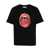 Fiorucci Fiorucci Cotton T-Shirt With Logo And Mouth Print Black