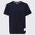 Thom Browne Thom Browne Navy Blue Cotton T-Shirt BLUE