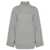 Elisabetta Franchi Elisabetta Franchi Oversized Gray Wool Sweater With Turtleneck GREY