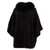 GIOVI Giovi Wool And Cashmere Poncho Black