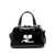 COURRÈGES Courrèges Reedition Bowling Bag In Polished Calf Leather Black