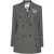 Blumarine Blumarine Double-Breasted Blazer With Pin GREY