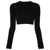 Rick Owens Rick Owens Cotton Long Sleeve Cropped T-Shirt Black