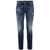 DSQUARED2 DSQUARED2 Skinny Jeans In Distressed Cotton BLUE