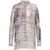 Alberta Ferretti Alberta Ferretti Gray And Pink Art Print Shirt MULTICOLOUR