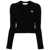 MARINE SERRE Marine Serre Moon Crewneck Cardigan Black