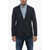 CORNELIANI Cc Collection Half-Lined Retailored Blazer With Tattersall P Blue