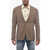 CORNELIANI Halflined Hopsack Blazer Beige