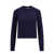 AMI Paris Cashmere and wool sweater Blue