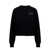 Palm Angels Wool blend cardigan with embroidered logo Black