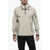 DSQUARED2 Hooded Lightweight Anorak With Front Zip Beige