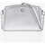 Michael Kors Hammered Leather Chantal Shoulder Bag Silver