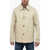 CORNELIANI Silk-Blended Overshirt With Rear Slit Beige